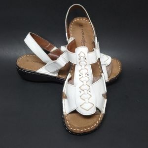 NEW ~NATURALSOUL~LEATHER WOMEN'S SANDALS